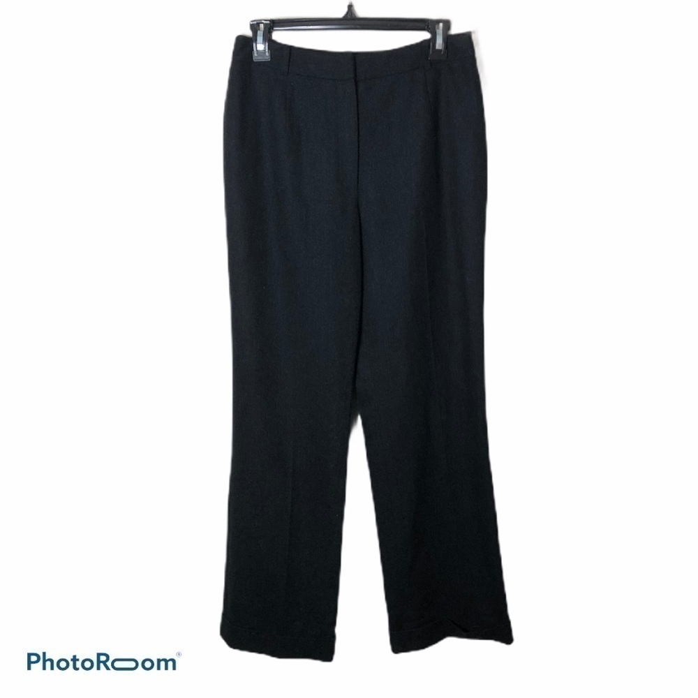 Loft High Waisted Wool Dress Pants Sz 6 Black